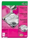 Sigel KF540 S/W-Kopier-Folie, transparent, klar, mit Zwischenlagepapier, Einzelblatteinzug, (Copy), 100 µm, A4, 100 BL