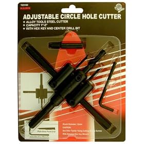 1"-5" ADJUSTABLE CIRCULAR HOLE CUTTING BIT