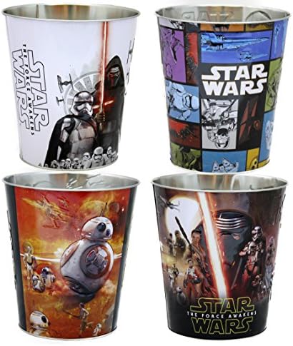The Force Awakens Metal Buckets, Episode 7, 4 Piece Set