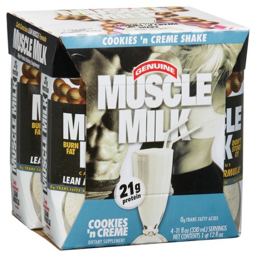 Cytosport - Muscle Milk Rtd Cookies Creme, 4 drinks