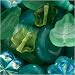 Czech Glass Bead Mix Variety Shapes Oceanic Greens (2 Ounce)