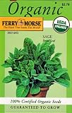 Ferry-Morse 3118 Organic Sage Seeds, Broad Leaf (960 Milligram Packet)