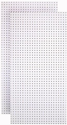 Tempered Wood Pegboard TPB-2WF 24-Inch W x 48-Inch H x 1/4-Inch D Custom Painted Heavy Duty Round Hole Pegboards, Blissful White by Triton Products