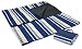 Sporting Goods : Picnic Time Sunshine Blanket 59X51in. Blanket w/ Waterproof Backing (Blue Stripe)