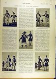 1896 GENTLEMEN OLD-SCHOOL SKETCHES FASHIONS DRESS