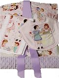 Vintage-style Kids Cooking Baby Girl Bib, Burp Cloth & Changing Pad