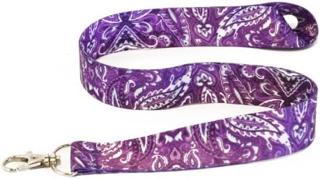 Lanyard Purple Paisley