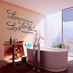 PVC LIVE LAUGH LOVE Letters Removable...
