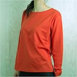 レディスTシャツ02　<strong>レンガ</strong>　ロングスリーブ