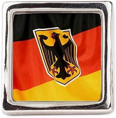 Fashion Ring (Square) German Flag Waving