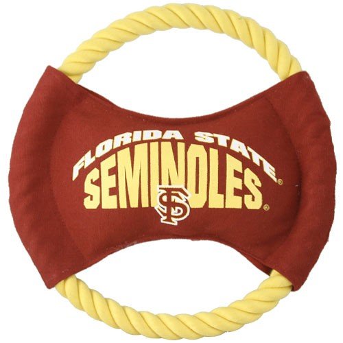 Florida State Seminoles (FSU) Disk Rope Dog Toy