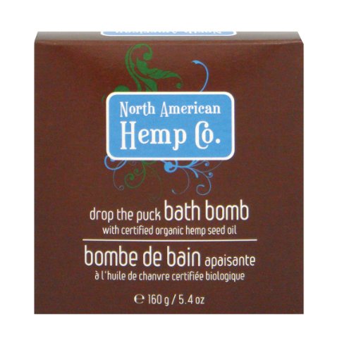North American Hemp Co. Drop the Puck Bath Bomb, 5.64 Ounce Boxes (Pack of 2)
