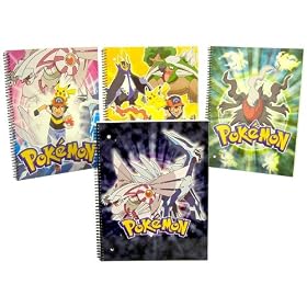 Pokemon Diamond & Pearl: 4 Packs Pokemon Notebooks