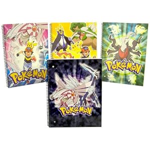 Pokemon Diamond & Pearl: 4 Packs Pokemon Notebooks