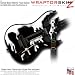 Chrome Drip on Black WraptorSkinz Skin fits Guitar Hero World Tour Guitar for XBOX 360 and PS3 (GUITAR NOT INCLUDED)