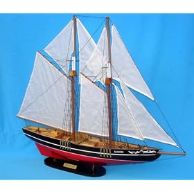 Bluenose 24 Yacht Wood Model Fully Assembled Not a kit by Handcrafted Model Ships