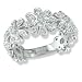 Diamond (.38 ctw) Flower Ring in White Gold