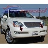 2003-2006 Lexus GX Mid-Size SUV Polished 2Pc Mesh Grille by U.S. Speed