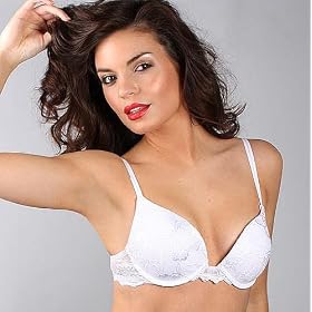 After Eden White Tempting Lace Gel Bra