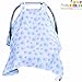 Today's Deal Baby Car Seat Covers For Boy Or Girl. XL Size 48 Length 36 Wide. Muslin Cotton Newborn Baby Car Seat Canopy Is Soft & Breathable. Infant Car Seat Cover Protects From Sunlight, Bugs & Dust