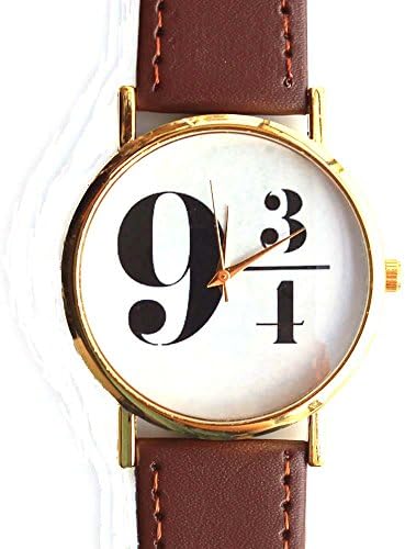 Harry Potter 9 3/4 Leather Quartz Wristwatch