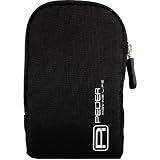 Pedea - Funda para cámaras con protector de pantalla para Canon Ixus 1100 HS/115 HS/220 HS/230 HS/240 HS/510, color negro