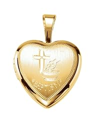 Sterling Silver Baptism Heart Locket