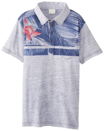 Diesel Big Boys' Terrcy Hawaiian Style Light Jersey Polo