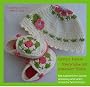 Granny Squares Babyschuhe mit M�tze