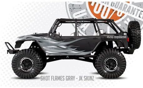 FreqEsKinz Grey Shot Flames Wrap Axial Jeep Rubicon FRQ18023
