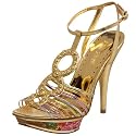 BCBGirls Women's Debby Platform T-Strap Sandal