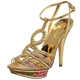 BCBGirls Women's Debby Platform T-Strap Sandal