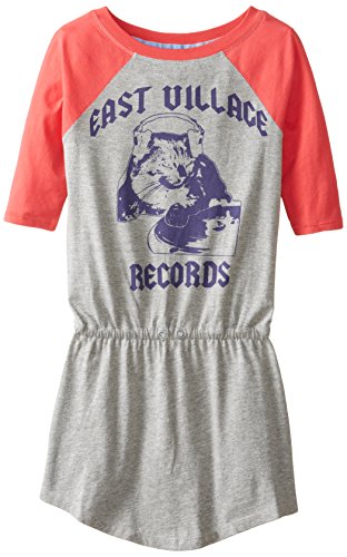 Tommy Girl Big Girls' East Village Records Dress, Heather Grey, X-Large