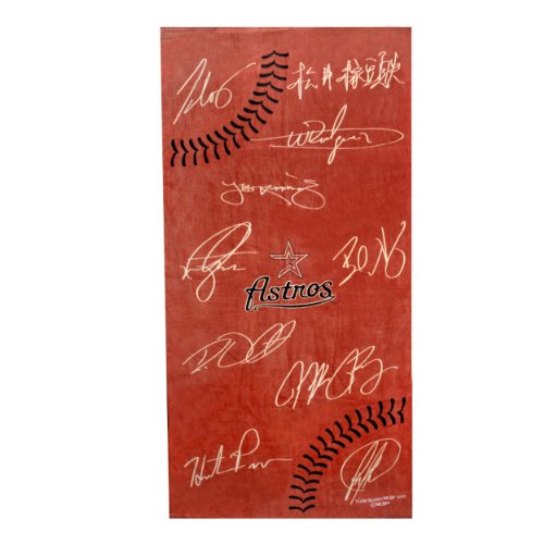 Forever Collectibles MLB Houston Astros 30X60 Printed Signature Ball Towel