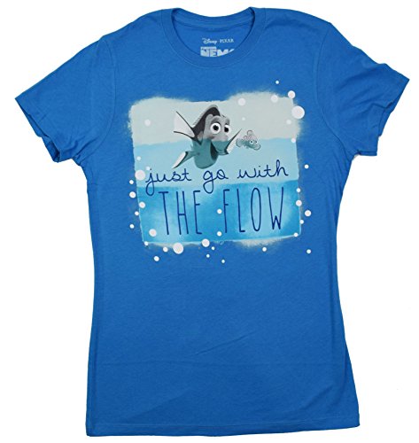 Finding Dory Nemo Just Go With The Flow Juniors T-shirt