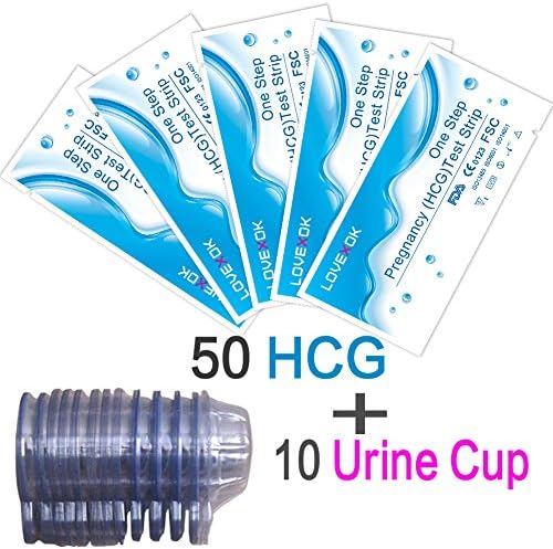 LOVEXOK Pregnancy Test Strip 50 Pieces HCG Test (LOVEXOK-HCGS50-2)