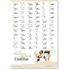Click here to buy Stott Pilates Intermediate Advanced Cadillac Wall Chart.
