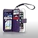Gear Beast Wallet Case fits iPhone 6s / 6, Flip Cover Dual Folio Case Slim Protective PU Leather Case 7 Slot Card Holder Including ID Holder Inner Pockets Wristlet for Men and Women