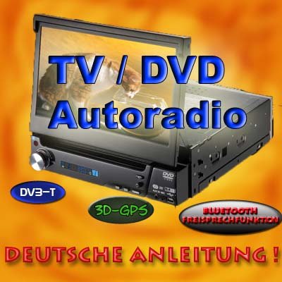 1 DIN Autoradio, dvd, navi, GPS, dvb-t, TV, dvd, navi, GPS, dvd CAR-DREAM LD0112, Bluetooth, USB, Navigationssystem