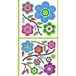 Cutsie Flower Blooms Peel and Stick Wall Art
