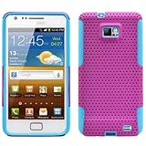 Purple Blue 2 in 1 Hybrid Rubber Plastic Skin Case Cover for Samsung Galaxy ....