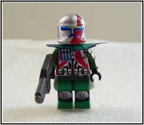 51q0jKvBZwL LEGO Star Wars Custom Clone Trooper (Green) 2 Minifig