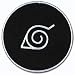 Naruto Konoha: (Leaf Village) Logo Black Anime Patch