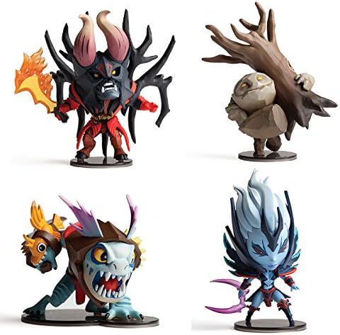 Dota 2 Slardar Lucifer Tiny Silkwood Action Figure Pleysets of 4