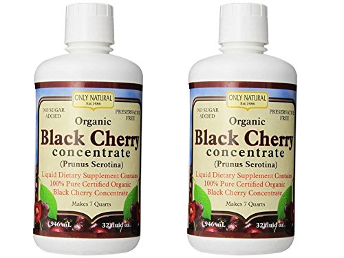 Only Natural Organic Black Cherry Concentrate - 32 Fl Oz (Pack of 2)