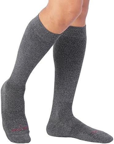 Vital Silver- Merino Wool Hiking Knee Sock, Bamboo Charcoal, Dark Gray