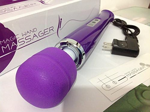 Strong New Purple 10 Speed USB Rechargeable Strong Magic Wand Unisex Vibrating Body Shock Massager For Neck Massage