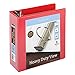 Office Depot Brand Heavy-Duty Easy Open D-Ring View Binder, 4" Rings, 54% Recycled, Red