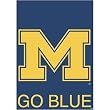 Michigan Wolverines NCAA Screen Print Flag by New Creative