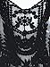 Persun Women Lace Floral Sleeveless Mesh Crochet Vest Tank Top Shirt Blouse